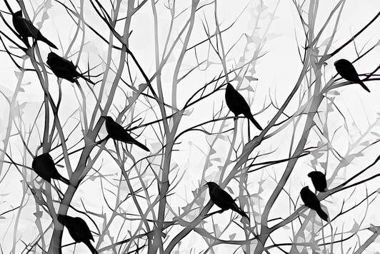 Birds in a Tree artwork by Trayson Conner Photography