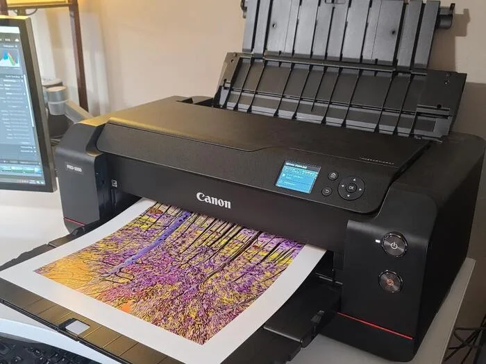 Canon ImagePROGRAFF-1000 printer printing 