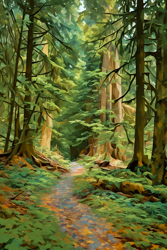 Through the Forest Artwork by Trayson Conner Photography
